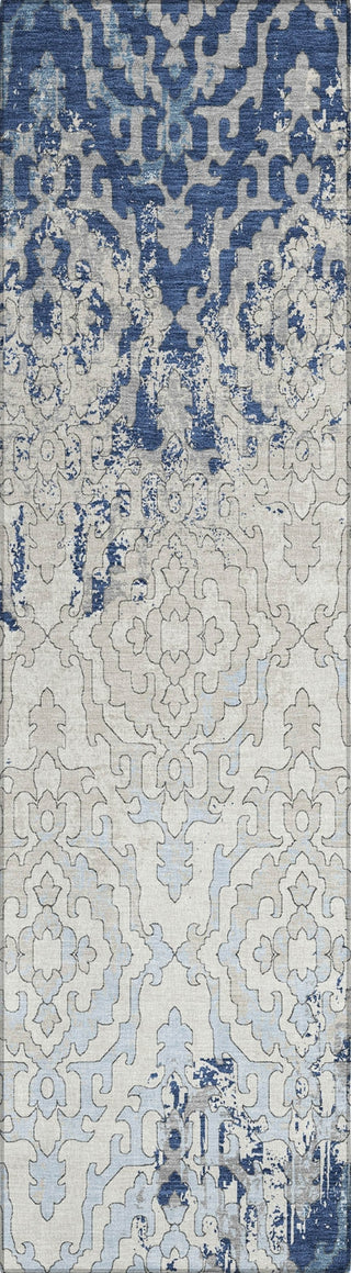 Piper Looms Chantille Medallions ACN864 Navy Machine Washable Area Rug Runner Main Image