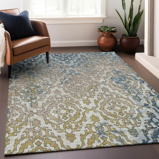 Piper Looms Chantille Medallions ACN864 Sky Machine Washable Area Rug Lifestyle Image Feature