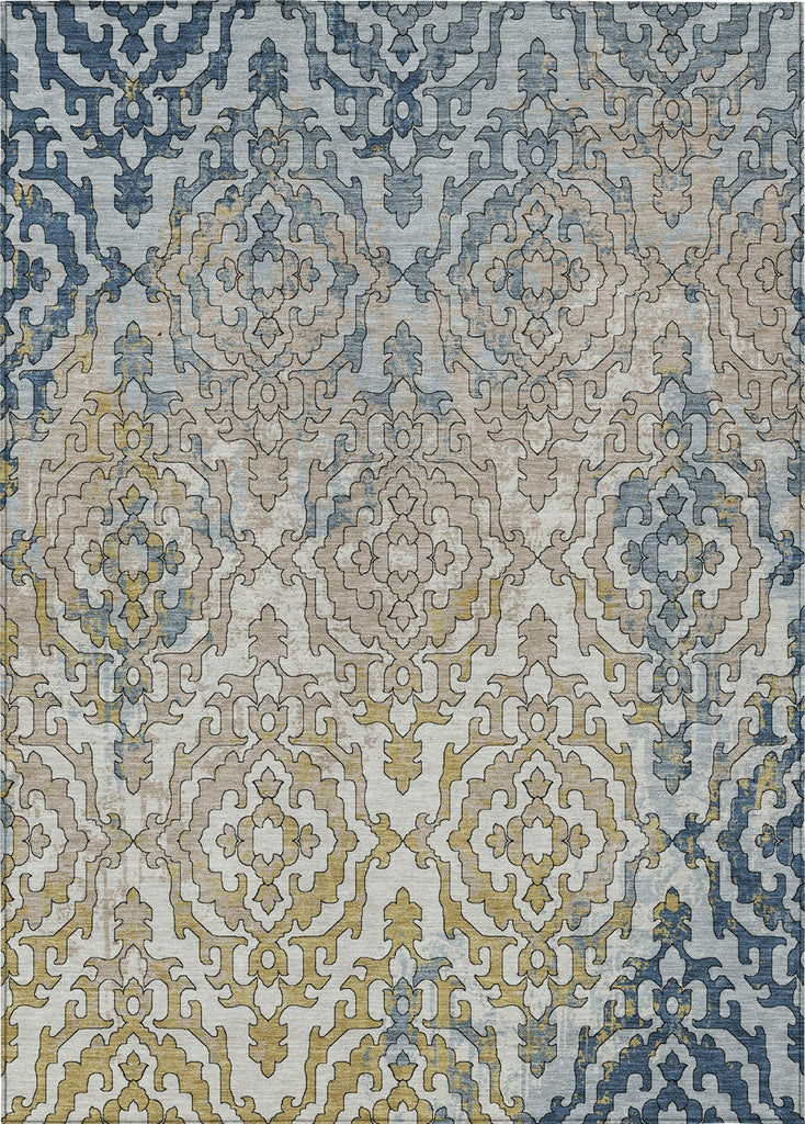 Piper Looms Chantille Medallions ACN864 Sky Machine Washable Area Rug main image
