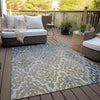 Piper Looms Chantille Medallions ACN864 Sky Machine Washable Area Rug Outdoor Lifestyle Image Feature