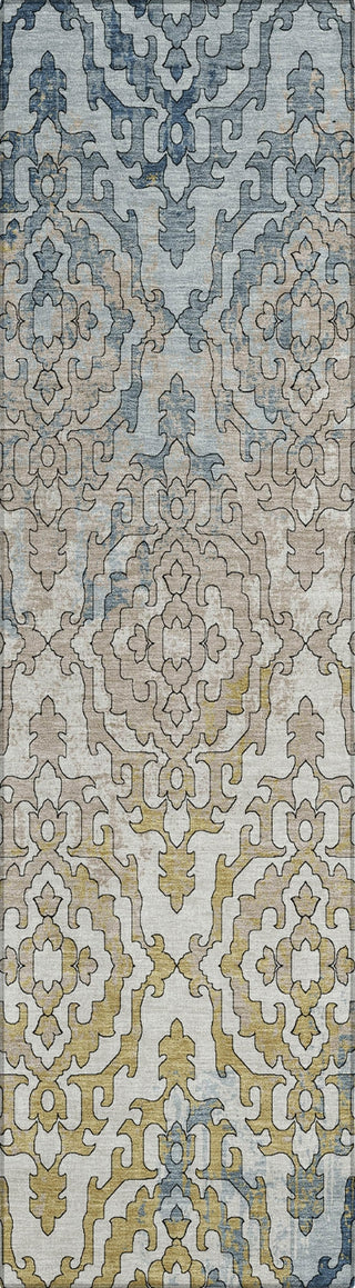 Piper Looms Chantille Medallions ACN864 Sky Machine Washable Area Rug Runner Main Image