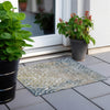 Piper Looms Chantille Medallions ACN864 Sky Machine Washable Area Rug Scatter Outdoor Lifestyle Image Feature