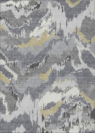 Piper Looms Chantille Abstract ACN865 Gray Machine Washable Area Rug main image