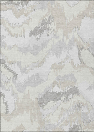 Piper Looms Chantille Abstract ACN865 Ivory Machine Washable Area Rug main image