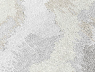 Piper Looms Chantille Abstract ACN865 Ivory Machine Washable Area Rug Swatch Image