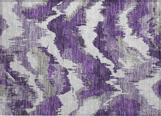 Piper Looms Chantille Abstract ACN865 Purple Machine Washable Area Rug Scatter Main Image