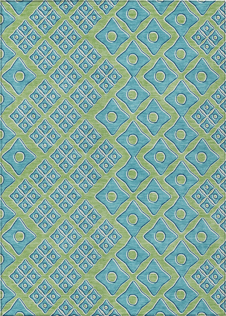 Piper Looms Chantille Diamonds ACN866 Aloe Machine Washable Area Rug main image