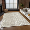Piper Looms Chantille Diamonds ACN866 Beige Machine Washable Area Rug Lifestyle Image Feature