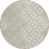 Piper Looms Chantille Diamonds ACN866 Beige Machine Washable Area Rug Round Main Image