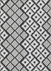 Piper Looms Chantille Diamonds ACN866 Black Machine Washable Area Rug main image