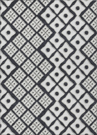 Piper Looms Chantille Diamonds ACN866 Black Machine Washable Area Rug main image