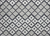 Piper Looms Chantille Diamonds ACN866 Black Machine Washable Area Rug Scatter Main Image