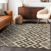 Piper Looms Chantille Diamonds ACN866 Brown Machine Washable Area Rug Lifestyle Image Feature