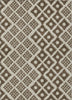 Piper Looms Chantille Diamonds ACN866 Brown Machine Washable Area Rug main image