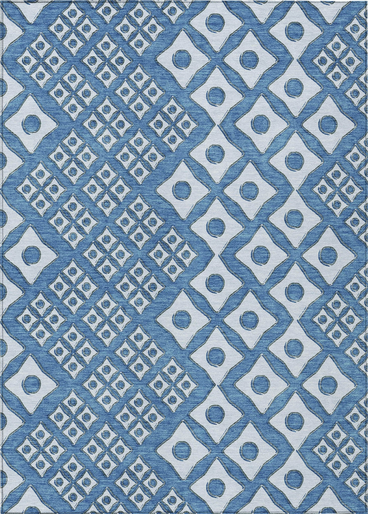 Piper Looms Chantille Diamonds ACN866 Denim Machine Washable Area Rug main image