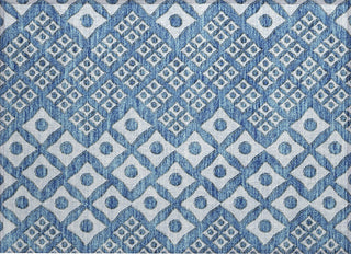 Piper Looms Chantille Diamonds ACN866 Denim Machine Washable Area Rug Scatter Main Image