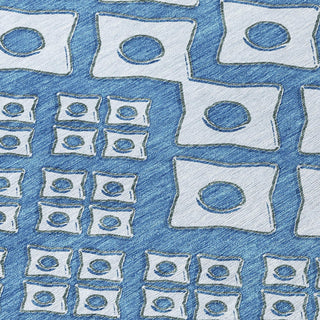 Piper Looms Chantille Diamonds ACN866 Denim Machine Washable Area Rug Swatch Image