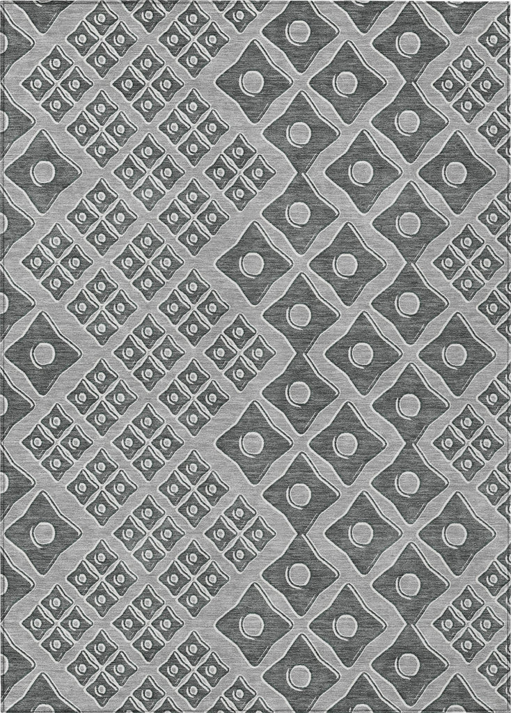 Piper Looms Chantille Diamonds ACN866 Gray Machine Washable Area Rug main image