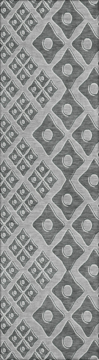 Piper Looms Chantille Diamonds ACN866 Gray Machine Washable Area Rug Runner Main Image