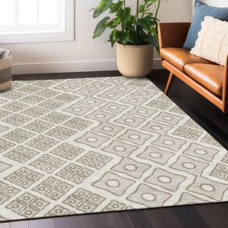 Piper Looms Chantille Diamonds ACN866 Ivory Machine Washable Area Rug Lifestyle Image Feature