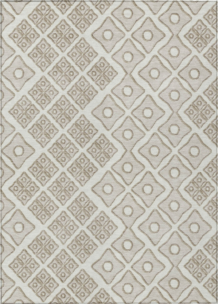 Piper Looms Chantille Diamonds ACN866 Ivory Machine Washable Area Rug main image