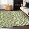 Piper Looms Chantille Diamonds ACN866 Lime Machine Washable Area Rug Lifestyle Image Feature