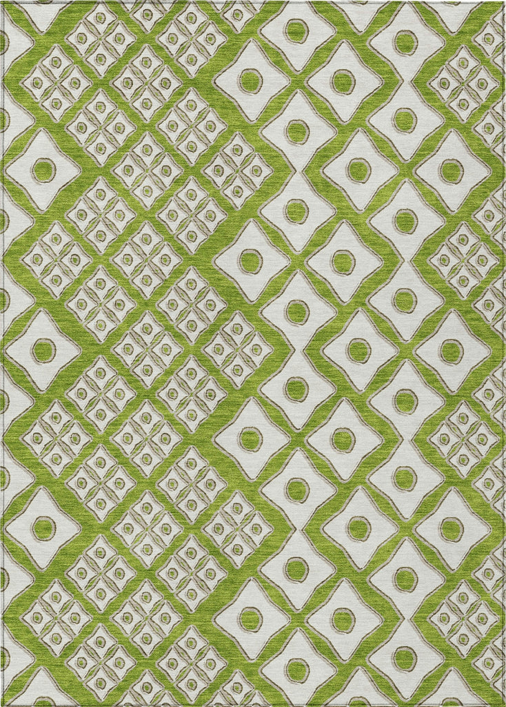 Piper Looms Chantille Diamonds ACN866 Lime Machine Washable Area Rug main image
