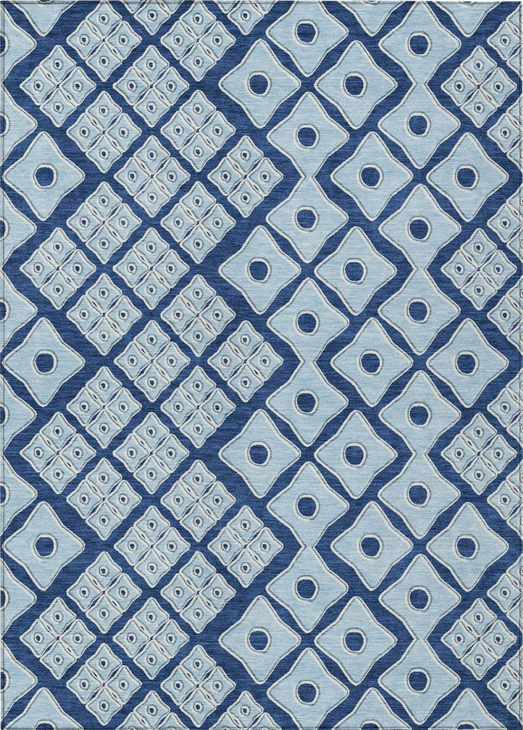 Piper Looms Chantille Diamonds ACN866 Navy Machine Washable Area Rug main image