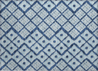 Piper Looms Chantille Diamonds ACN866 Navy Machine Washable Area Rug Scatter Main Image