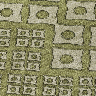 Piper Looms Chantille Diamonds ACN866 Olive Machine Washable Area Rug Swatch Image