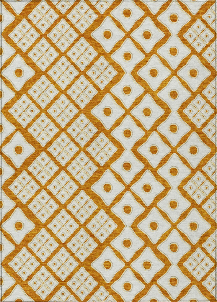 Piper Looms Chantille Diamonds ACN866 Orange Machine Washable Area Rug main image