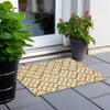 Piper Looms Chantille Diamonds ACN866 Orange Machine Washable Area Rug Scatter Outdoor Lifestyle Image Feature