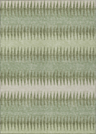 Piper Looms Chantille Stripes ACN867 Aloe Machine Washable Area Rug main image