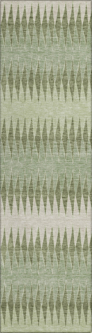 Piper Looms Chantille Stripes ACN867 Aloe Machine Washable Area Rug Runner Main Image