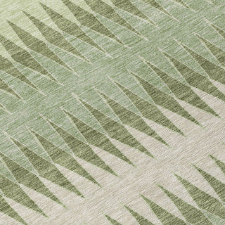 Piper Looms Chantille Stripes ACN867 Aloe Machine Washable Area Rug Swatch Image