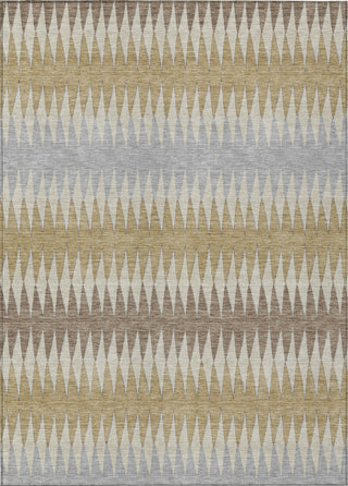 Piper Looms Chantille Stripes ACN867 Beige Machine Washable Area Rug main image