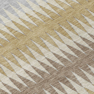 Piper Looms Chantille Stripes ACN867 Beige Machine Washable Area Rug Swatch Image