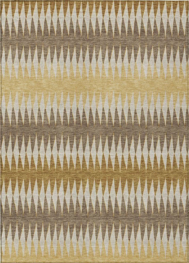 Piper Looms Chantille Stripes ACN867 Chocolate Machine Washable Area Rug main image