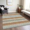 Piper Looms Chantille Stripes ACN867 Paprika Machine Washable Area Rug Lifestyle Image Feature