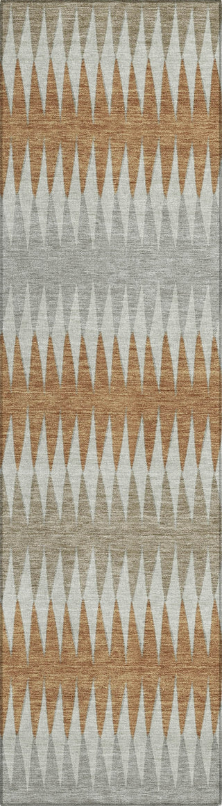 Piper Looms Chantille Stripes ACN867 Paprika Machine Washable Area Rug Runner Main Image