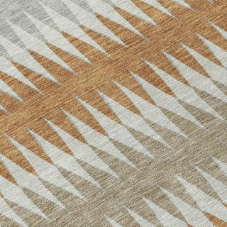 Piper Looms Chantille Stripes ACN867 Paprika Machine Washable Area Rug Swatch Image