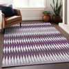 Piper Looms Chantille Stripes ACN867 Purple Machine Washable Area Rug Lifestyle Image Feature