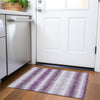 Piper Looms Chantille Stripes ACN867 Purple Machine Washable Area Rug Scatter Lifestyle Image Feature