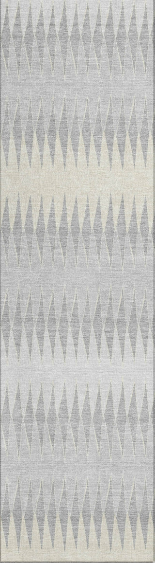 Piper Looms Chantille Stripes ACN867 Silver Machine Washable Area Rug Runner Main Image