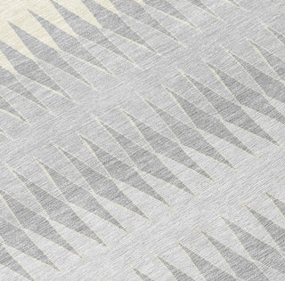 Piper Looms Chantille Stripes ACN867 Silver Machine Washable Area Rug Swatch Image
