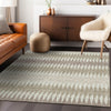Piper Looms Chantille Stripes ACN867 Taupe Machine Washable Area Rug Lifestyle Image Feature