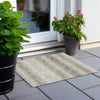 Piper Looms Chantille Stripes ACN867 Taupe Machine Washable Area Rug Scatter Outdoor Lifestyle Image Feature