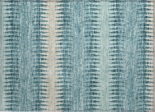 Piper Looms Chantille Stripes ACN867 Teal Machine Washable Area Rug Scatter Main Image