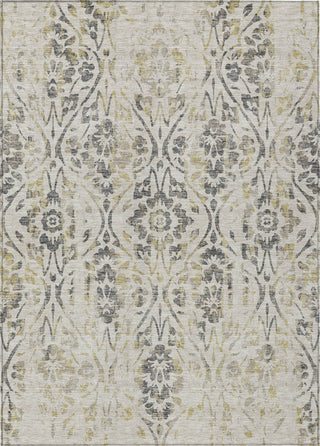 Piper Looms Chantille Floral ACN868 Beige Machine Washable Area Rug main image