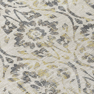 Piper Looms Chantille Floral ACN868 Beige Machine Washable Area Rug Swatch Image